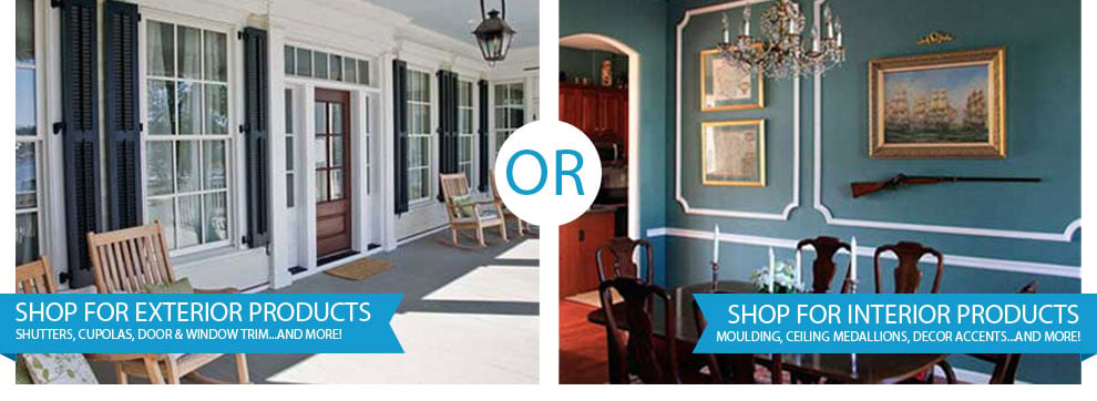 Vinyl Shutters, Crown Moulding, Ceiling MedPanel Moulding Systems