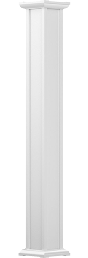 Endura-Aluminum Square Acadian Column w/ Capital & Base
