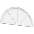 Half Round 3 Spoked with Bottom Trim Pediment