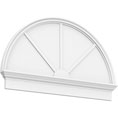 Half Round 3 Spoked with Crosshead Pediment