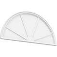 Half Round 4 Spoked with Bottom Trim Pediment