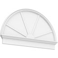 Half Round 4 Spoked with Crosshead Pediment