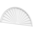 Half Round Sunburst Pediment