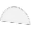 Half Round Plain with Bottom Trim Pediment