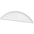 Segmented Arch Sunburst with Bottom Trim Pediment