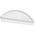 Segmented Arch Sunburst with Crosshead Pediment
