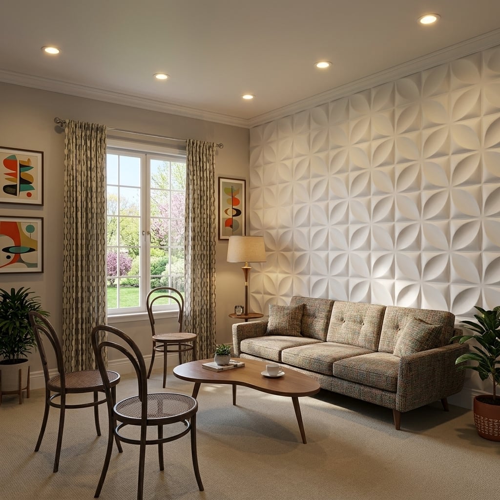 Geometric Dining Wall