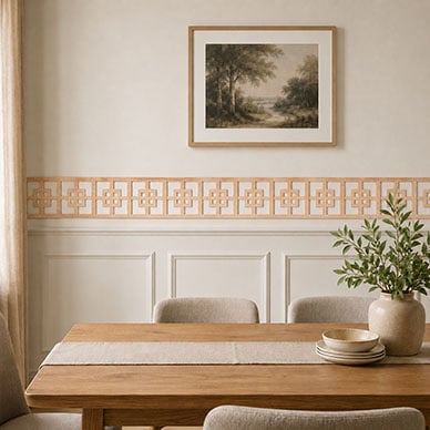 47"W x 12"H x 1/4"T Cambridge Fretwork Moulding