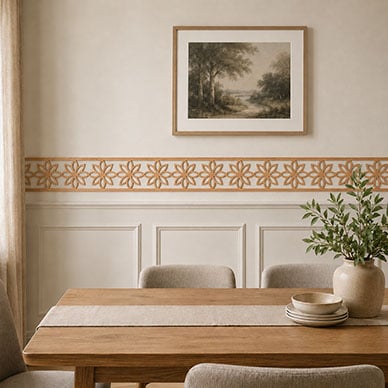 47"W x 12"H x 1/4"T Daisy Fretwork Moulding