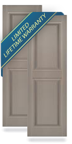 Mid-America Exterior Vinyl Raised Panel Shutters
