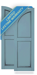 Atlantic Arch Top Raised Panel Shutters