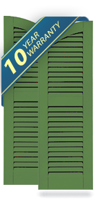 Atlantic Classic Arch Top Louver Shutters