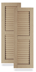Louver Style Faux Wood Shutters
