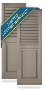 Exterior Vinyl Combination Shutters