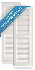 Two Equal Louver Shutters