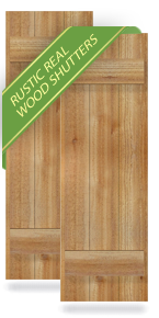 Exterior Rustic Wood Shutters
